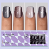 SheSlay Cat Eye Glitter Gel Press-On Nails | 120pcs Short Square | Glossy & Handmade