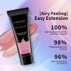 Limegirl Professional Poly Nail Gel Extension Kit, 1 Set 12 Colors Gel with 48W UV Lamp