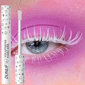Colorful Curling Mascara Waterproof Fast Drying Eyelashes Extension Multicolor Lashes Makeup Lasting Waterproof White Mascara (Color: 04)