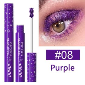 Colorful Curling Mascara Waterproof Fast Drying Eyelashes Extension Multicolor Lashes Makeup Lasting Waterproof White Mascara (Color: 08)