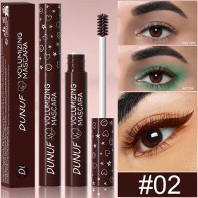 Colorful Curling Mascara Waterproof Fast Drying Eyelashes Extension Multicolor Lashes Makeup Lasting Waterproof White Mascara (Color: 02)