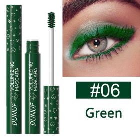 Colorful Curling Mascara Waterproof Fast Drying Eyelashes Extension Multicolor Lashes Makeup Lasting Waterproof White Mascara (Color: 06)