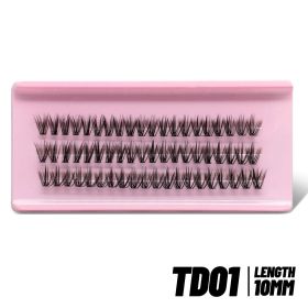 GROINNEYA Lash Clusters K Pop Liz Pick DIY Lashes Kit Volume Individual Lashes Volume & Natural Look Natural Eyelash Extension (Color: TD01)