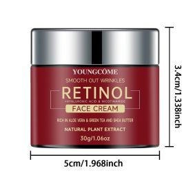 Retinol Lifting Firming Cream Repairing Moisturizing Nourishing Cream Brightening Skin Facial Cream Anti-Aging Face Skin Care (Color: 30G)