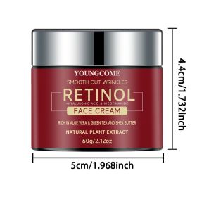 Retinol Lifting Firming Cream Repairing Moisturizing Nourishing Cream Brightening Skin Facial Cream Anti-Aging Face Skin Care (Color: 60g)