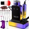 Portable Nail Drill Electric File: 45000RPM Professional Rechargeable Nail E-File Machine