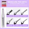 45000RPM Rechargeable Electric Nail Drill Machine Professional Nail Drills for Gel Nails Polish Portable Nail File Manicure Tool